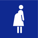 「化粧室」Jタイプ・ピクトシール3枚セット(W200mm×H200mm)【速達クロネコメール便対応】