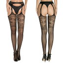 【メール便送料無料】ガーター ストッキング タイツ サスペンダー 穴あき オープン コスプレ イベント クラブ ダンス ハロウィン セクシー ランジェリー 下着...