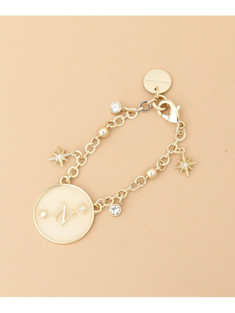 シャイニーイニシャルバッグチャーム N Samantha Thavasa サマンサタバサ ファッション雑貨 チャーム・キーチェーン ゴールド【送料無料】[Rak...