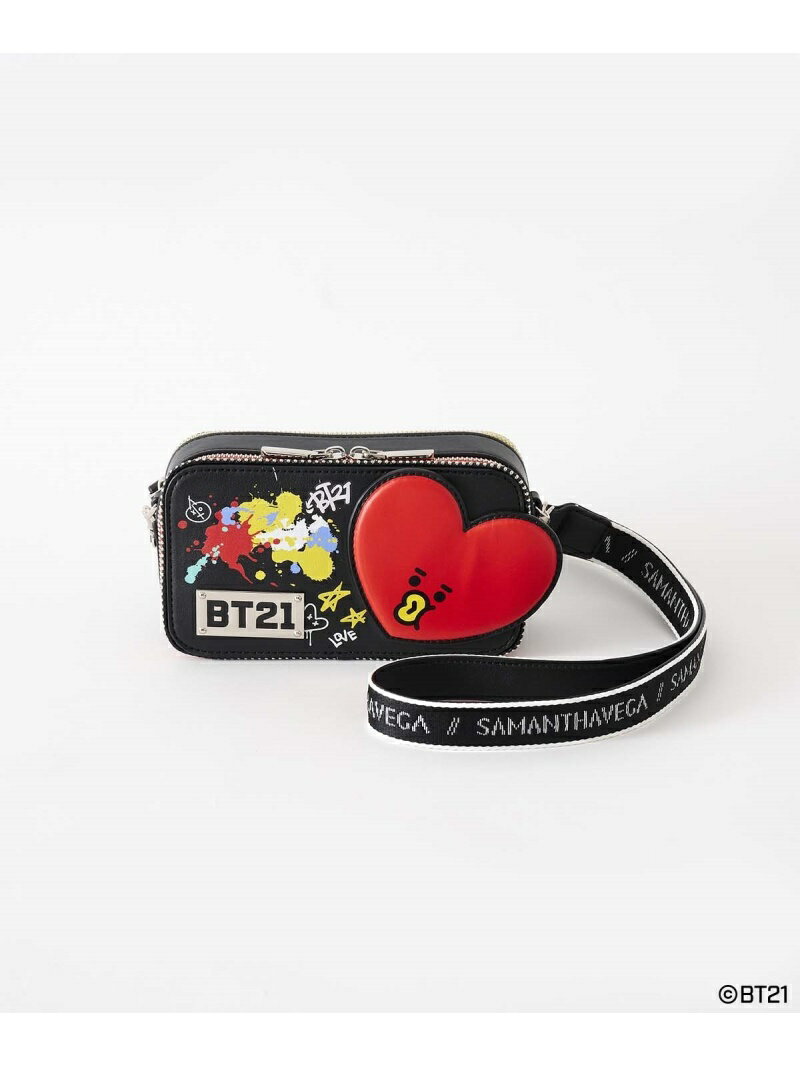 【SALE／50%OFF】BT21 ショルダーバッグ(TATA) SAMANTHAVEGA サマンサ ベガ バッグ ショルダーバッグ ブラック【RBA_E】【送料無料】[Rakuten Fashion]のサムネイル