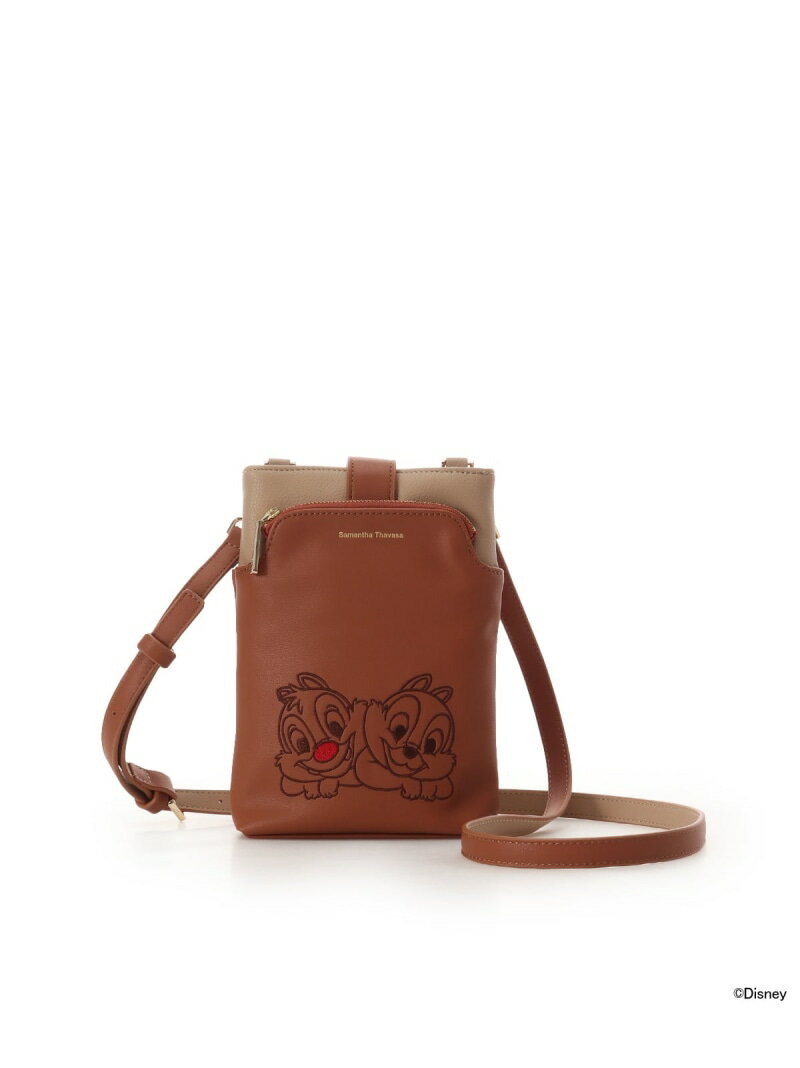 「チップ」&「デール」コレクション ショルダーバッグ Samantha Thavasa サマンサタバサ バッグ ショルダーバッグ ブラウン【送料無料】[Rakuten Fashion]のサムネイル