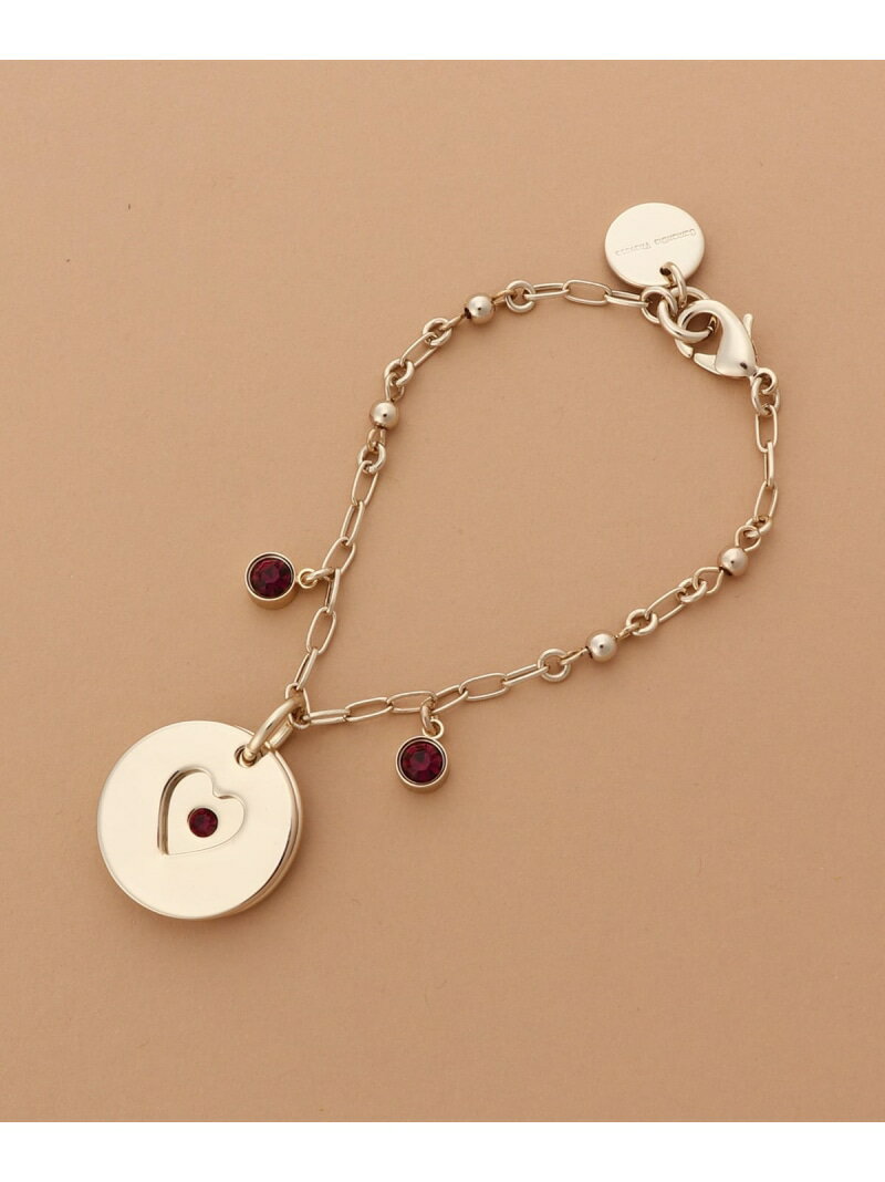 バースデーストーンカラービジューチャーム(2月) Samantha Thavasa サマンサタバサ ファッション雑貨 チャーム・キーチェーン ゴールド【送料無料...