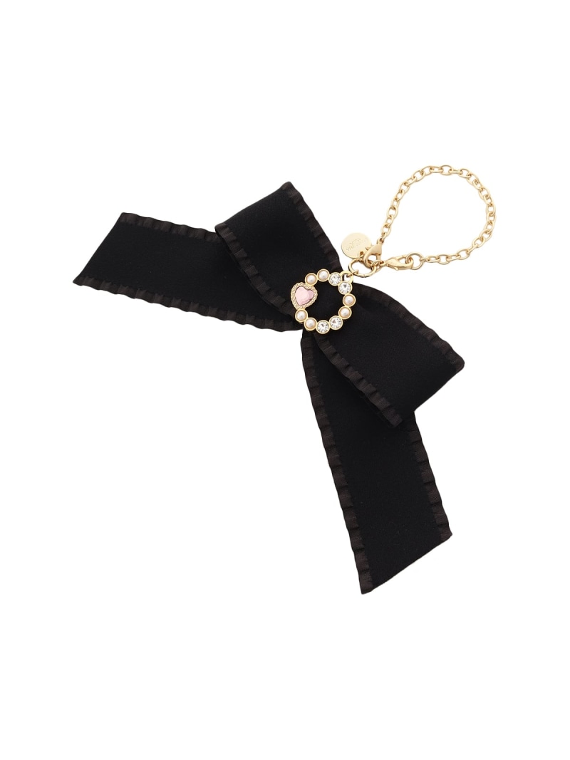 レースリボンチャーム SAMANTHAVEGA サマンサ ベガ ファッション雑貨 チャーム・キーチェーン ブラック ホワイト ピンク【送料無料】[Rakuten...