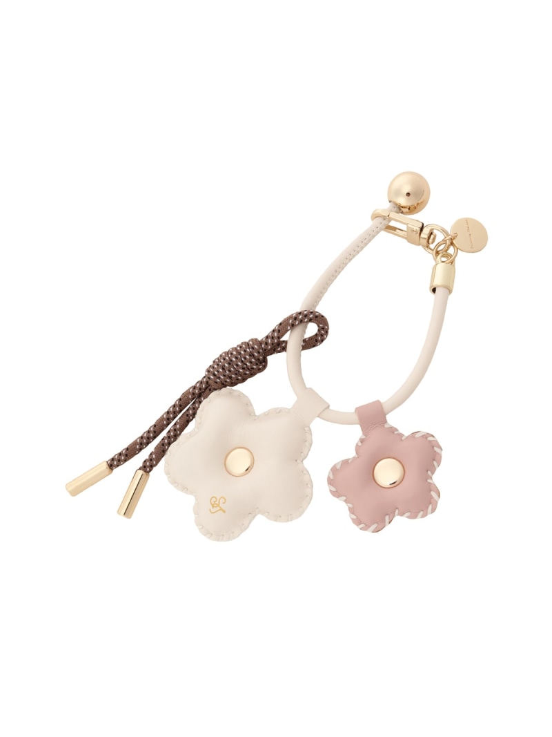 カジュアルフラワーモチーフ バッグチャーム Samantha Thavasa サマンサタバサ ファッション雑貨 チャーム・キーチェーン ネイビー【送料無料】[R...