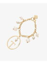 【SALE/33%OFF】オーバルパールイニシャルチャームT & chouette アンドシュエット ファッション雑貨 チャーム・キーチェーン ゴールド【RBA...