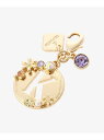 オーバルフラワーイニシャルファスナートップ(K) & chouette アンドシュエット ファッション雑貨 チャーム・キーチェーン ゴールド[Rakuten F...