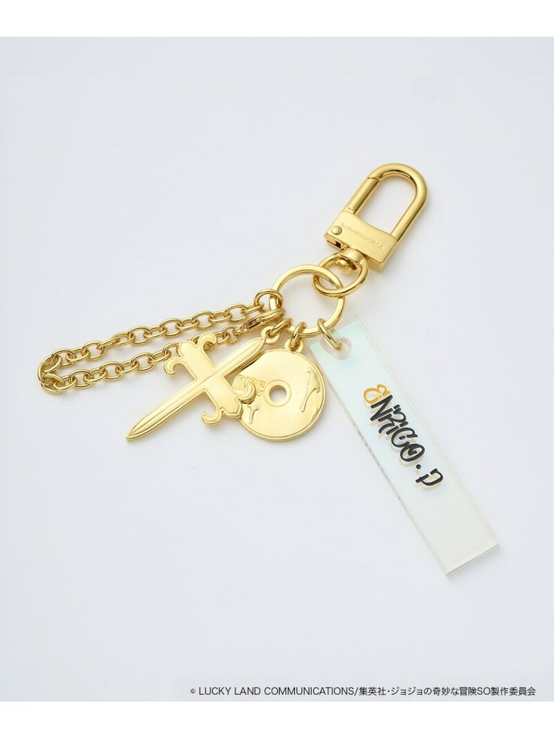 【SALE／30%OFF】「ジョジョの奇妙な冒険 ストーンオーシャン」コラボチャーム エンリコ・P SAMANTHAVEGA サマンサ ベガ ファッション雑貨 チャーム・キーチェーン ゴールド【RBA_E】[Rakuten Fashion]