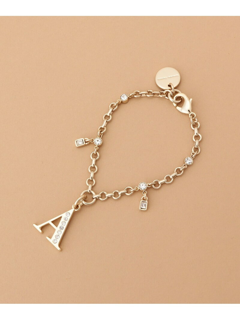 ビジューシンプルイニシャルバッグチャーム(A) Samantha Thavasa サマンサタバサ ファッション雑貨 チャーム・キーチェーン ゴールド【送料無料】...