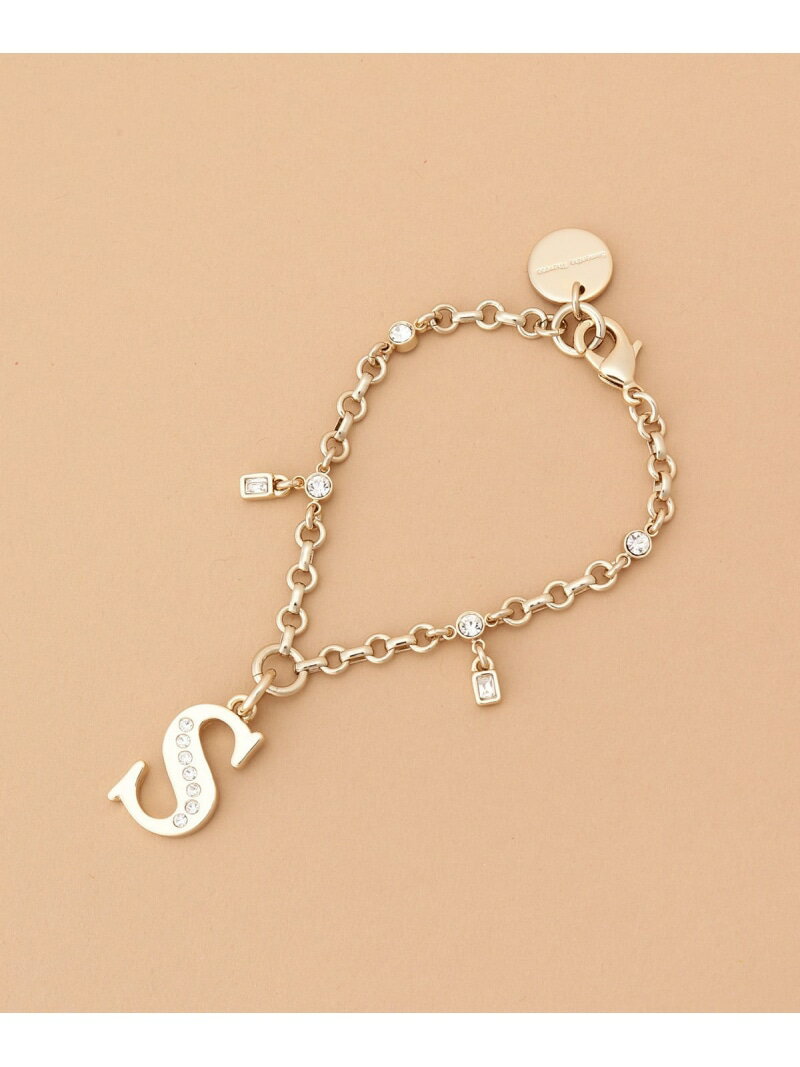 ビジューシンプルイニシャルバッグチャーム(S) Samantha Thavasa サマンサタバサ ファッション雑貨 チャーム・キーチェーン ゴールド【送料無料】...