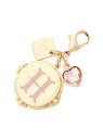 【SALE/50%OFF】ハートビジュー付きカラーイニシャルファスナートップ H & chouette アンドシュエット ファッション雑貨 チャーム・キーチェー...