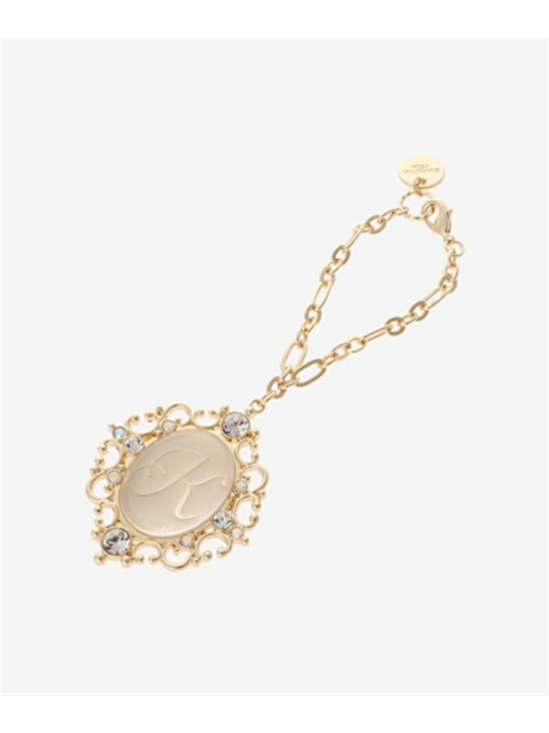 クリアカメオ風イニシャルチャーム(K) SAMANTHAVEGA サマンサ ベガ ファッション雑貨 チャーム・キーチェーン ゴールド【送料無料】[Rakuten Fashion]