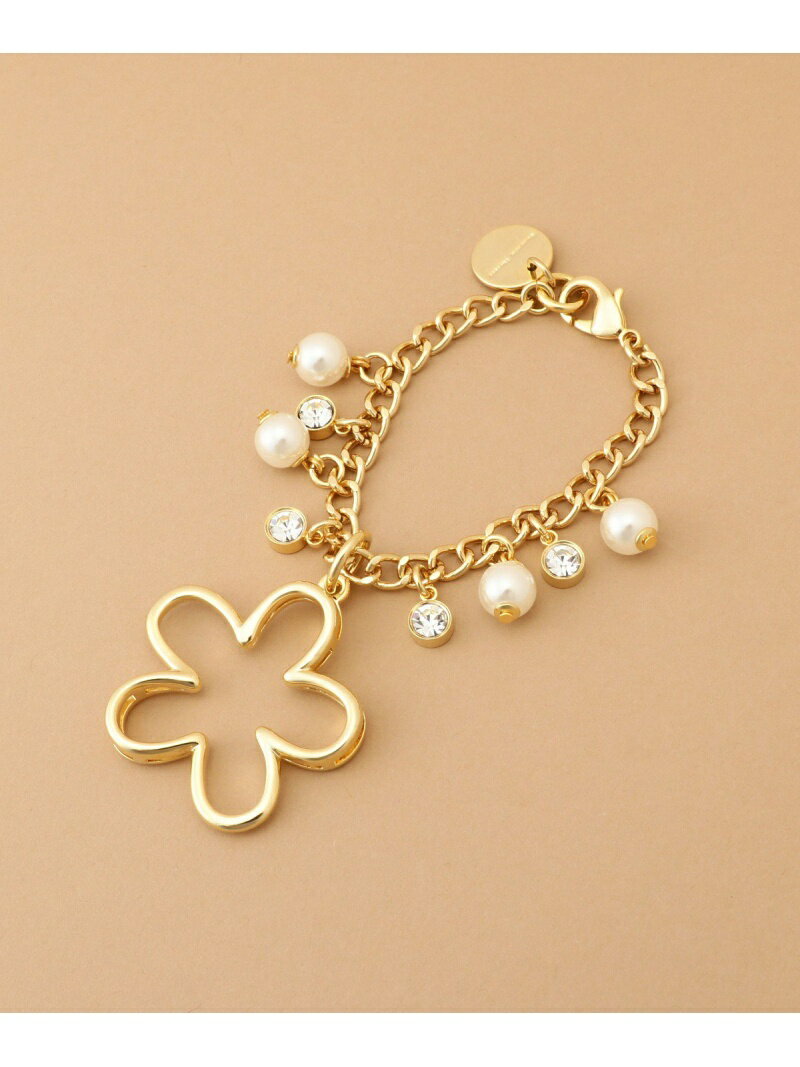 フラワービジューバッグチャーム Samantha Thavasa サマンサタバサ ファッション雑貨 チャーム・キーチェーン ゴールド【送料無料】[Rakuten...