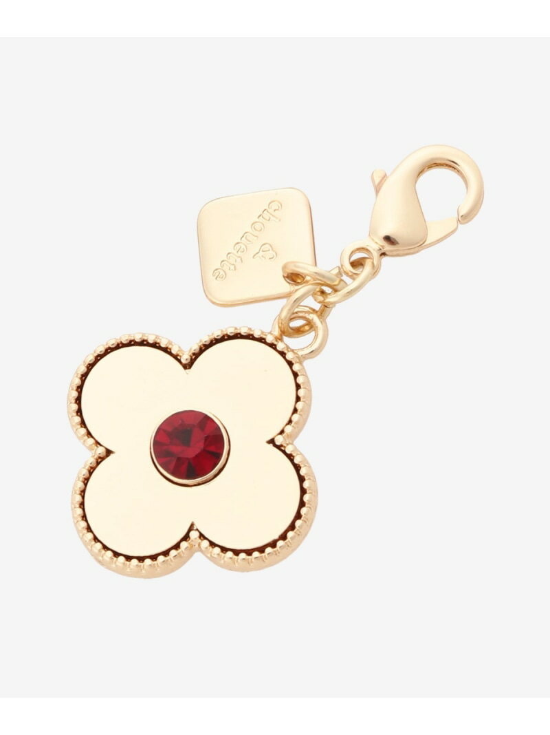 バースストーンカラー クローバーファスナートップ7月 & chouette アンドシュエット ファッション雑貨 チャーム・キーチェーン ゴールド[Rakuten Fashion]