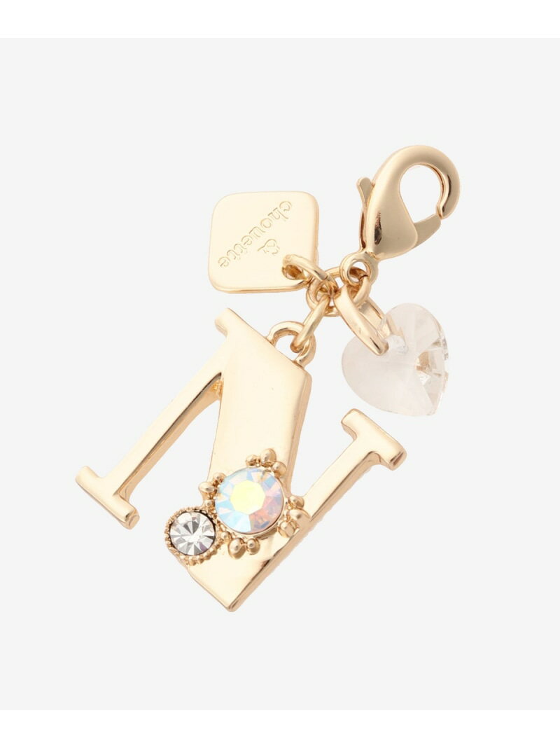 《推し事》スパークルイニシャルチャーム N & chouette アンドシュエット ファッション雑貨 チャーム・キーチェーン ゴールド[Rakuten Fashion]