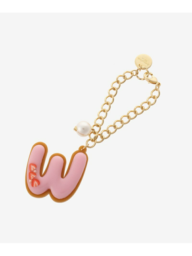 クッキーイニシャルチャーム(W) SAMANTHAVEGA サマンサ ベガ ファッショングッズ チャーム/キーチェーン ゴールド【送料無料】[Rakuten Fashion]