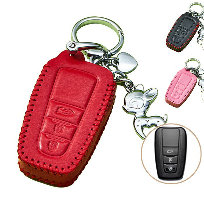 キーケース トヨタ用 スマートキーケース キーカバー 本革 レザー 3J トヨタ専用設計 キーホルダー TOYOTA C-HR プリウス 50系 キーカバー 新型 カローラ RAV4 50系 適用 キーケース