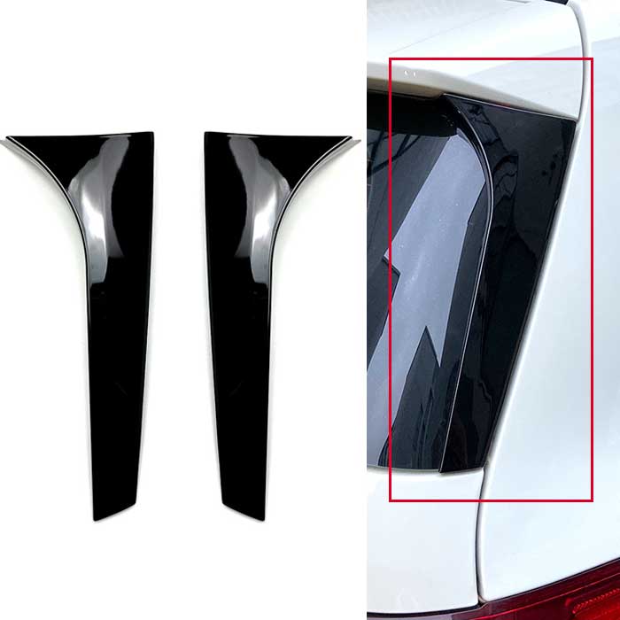 メルセデス ベンツ Bクラス B180 B200 W246 2012-2018 のための車体保護ストリップ/カースタイリングABSグロスブラックリアウイングサイドスポイラーリップ