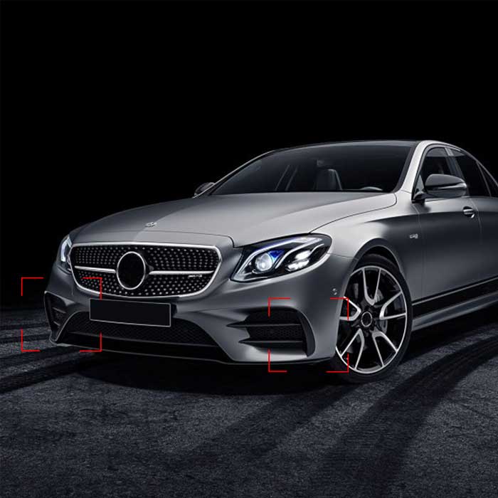 ベンツ対応 Eクラス E200L E300L E43 AMG ベンツ Eのクラス 2x 車 フロント バンパ...