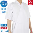 【お得な2枚セット】 弓道 夏用 上着 吸湿 速乾 2L 3L 4L 男性用 女性用 メンズ レディース 白色 ポリエステル100% 弓道着 弓道衣 上衣 稽古...