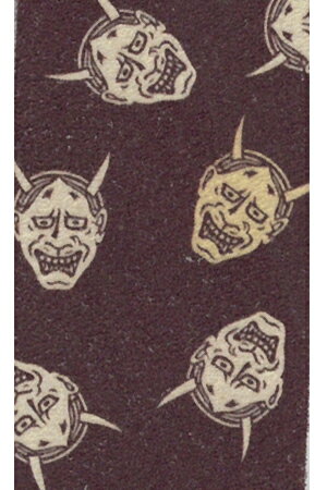 弓道 美 握り革 柄 鹿革 般若【ネコポス対象】握り皮 握革 にぎり皮 にぎり革 弓具 商品番号F-270