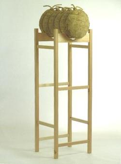 弓道 小型巻藁用木製台