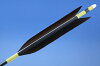 【D-1093】Black Fletching - Set of 6 (Shaft Size1913)黒手羽 1913シャフト 6本組 【D-1093】Black Fletching - Set of 6 (Shaft Size1913)黒手羽 1913シャフト 6本組