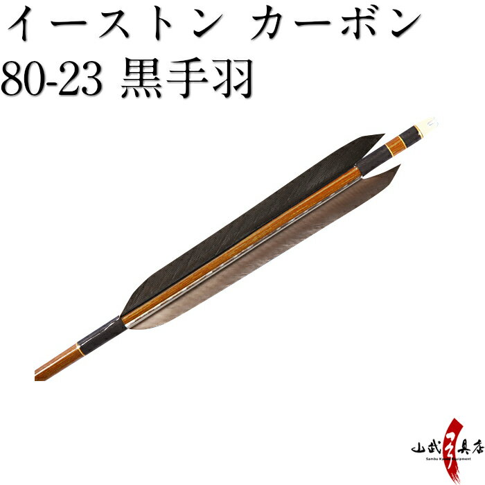 【ネット限定価格】弓道 矢 イーストン カーボン 黒手羽 8