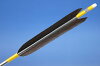 【D-1319】Black Fletching - Set of 6 (Shaft Size1913)黒手羽 1913シャフト 6本組 【D-1319】Black Fletching - Set of 6 (Shaft Size1913)黒手羽 1913シャフト 6本組