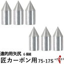 遠的用 矢尻 匠カーボン用 6個組 75-17S用 遠的 やじり 矢の根 yanone 弓道 弓具 【ネコポス対象】N-044