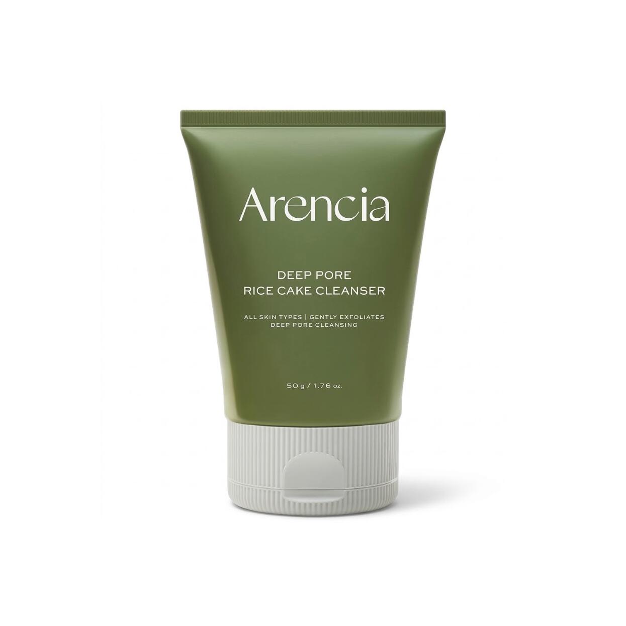 Arencia Daily Mochi Cleanser Green 50g 아렌시아 베일리 랉속 클렌저 그린 50g 皮膚コンディショニング成分のLHAカプリロイルサリチル酸配合 キメ細やかなもっちり泡が余分な皮脂毛穴汚れをやさしく吸着し洗い流しつっぱり感のないすこやかな肌環境をキープします粘り気のあるペースト状で少量の水で軽やかに泡立ちます