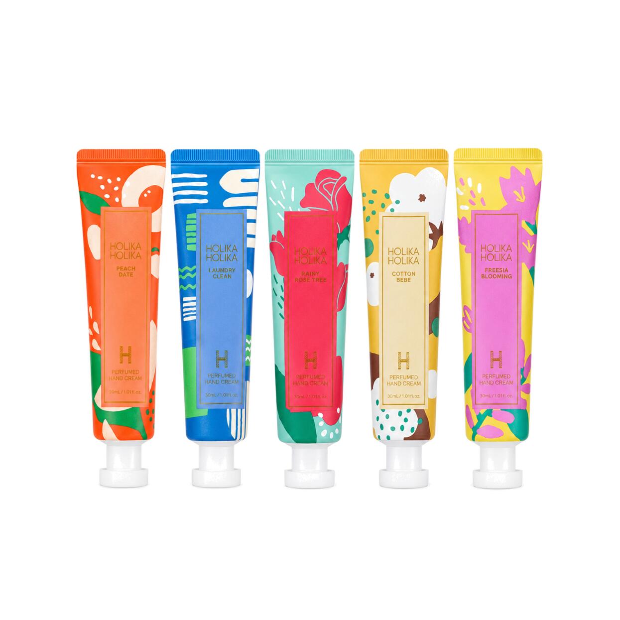 Holika Holika Perfume Hand Cream 30ml シアバター配合 手肌をしっとり整える高保湿パフュームハンドクリームベタつかず素早くなじみ指先までうるおいをチャージ香水のように上品な香りが長時間持続