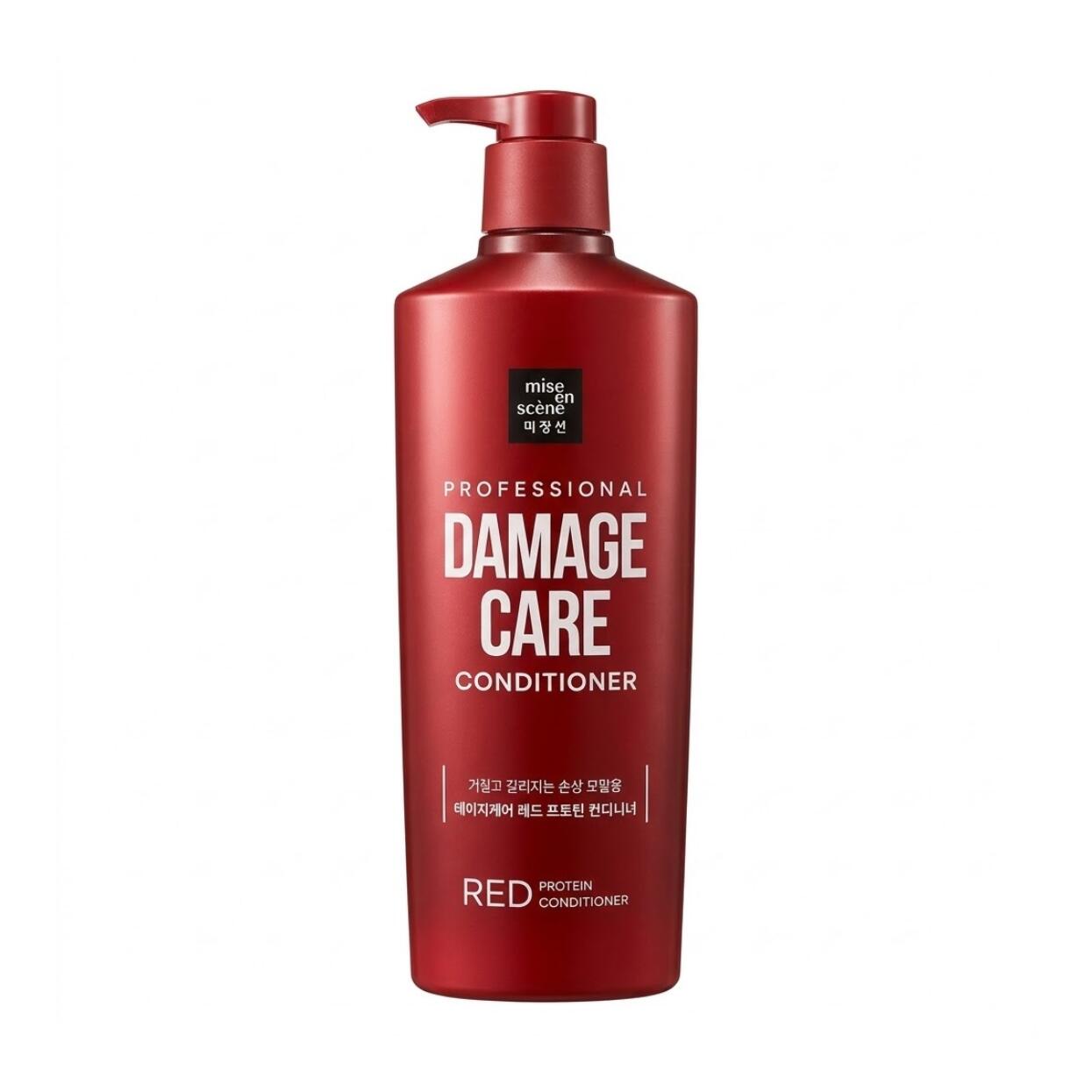 mise en sceneProfessional Damage Care Red Protein Conditioner 680ml 高濃縮レッドプロテイン補給 ダメージによってタンパク質が流出した髪の内部へすばやく浸透補修ハリコシを与えしなやかな髪へ整えキューティクルの乱れを整えて乾燥を防ぎ光沢のある自然なツヤを与えます頭皮と髪をいたわる弱酸性処方で健やかな頭皮環境を守りながら摩擦を抑えてすっきり洗い上げます