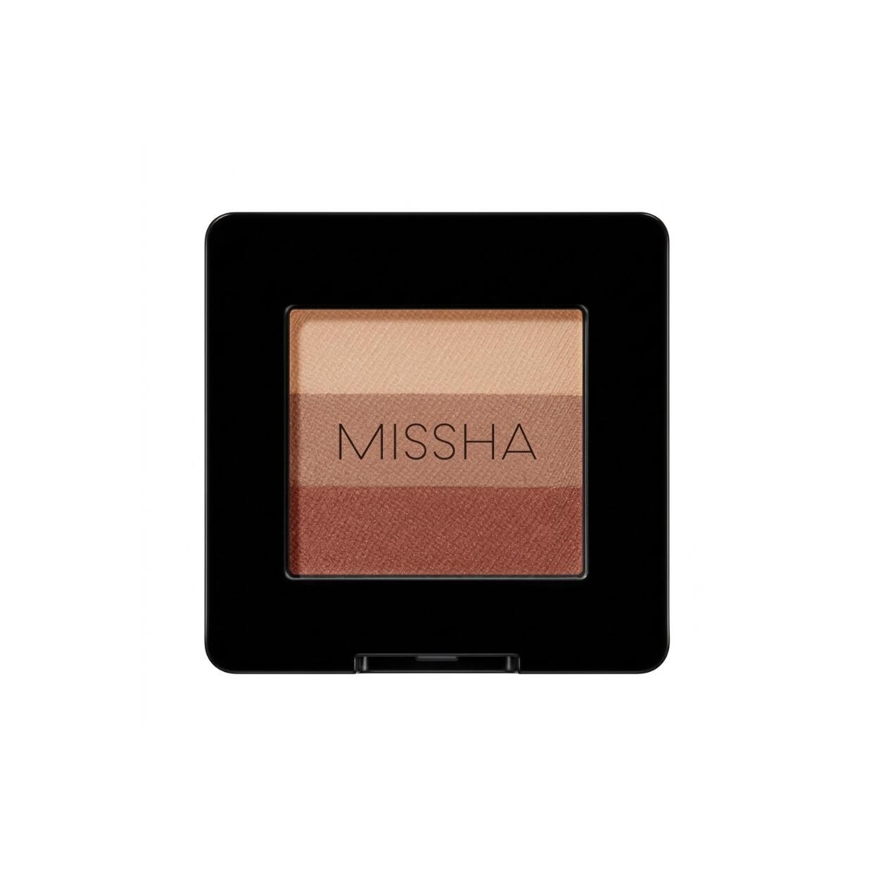 MISSHA Triple Shadow 2g #17 Modern Brown 洗練されたトープブラウンのシックで立体的なグラデーションアイメイクがひと塗りで完成3色アイシャドウ