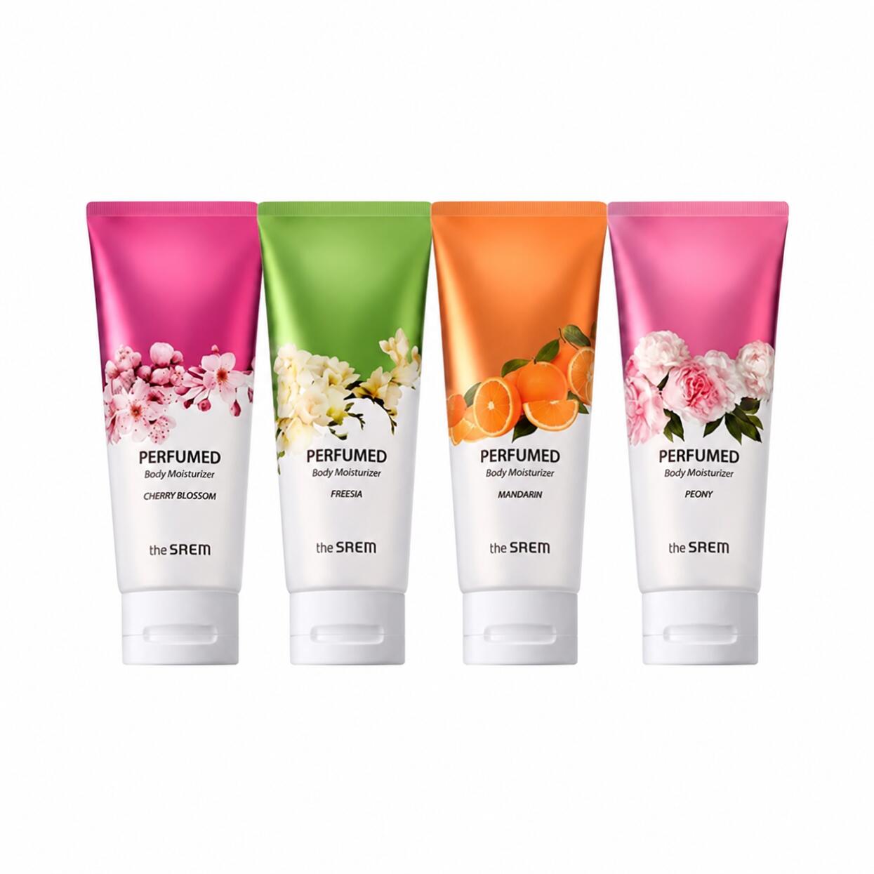 THE SAEM Perfumed Body Moisturizer 200ml やわらかなテクスチャーが肌になめらかになじみ贅沢な潤いとふんわり心地よい香りで包み込むボディローションしっとりとした水分保護膜を形成し乾燥から肌を守りながらツヤのある素肌へ