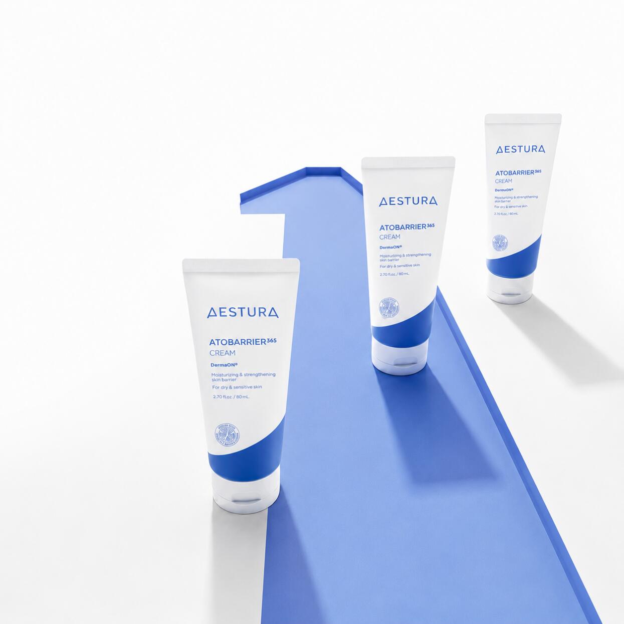 AESTURA Atobarrier 365 Cream 80ml 高密度保湿カプセルが肌に素早くなじみ乱れがちな肌のうるおいバリアを強化乾燥による粉吹きやカサつきを防ぎ長時間しっとりうるおいが続く健やか肌に