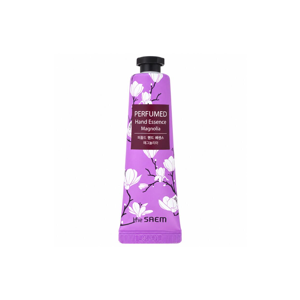 THE SAEM Perfumed Hand Essence 30ml Magnolia 気品あふれるマグノリアの花びらを思わせるすっきりと澄んだ甘さの上品なフローラルノートが手肌を包み込みます香水のようにふんわりと香り立ち日常の手肌ケアにエレガントな余韻を残します