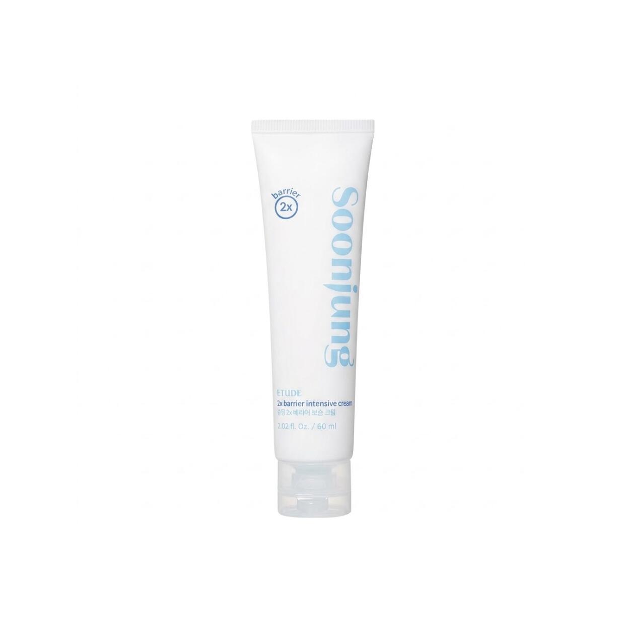 ETUDE SoonJung 2x Barrier Intensive Cream 60ml 肌をすこやかに整えるパンテノールとマデカッソシドを配合Panthensosideが乾燥や外部刺激でデリケートになった肌を穏やかにケア油水分のバランスを整えうるおいバリア強化しっとりとしたうるおいを閉じ込めゆらぎにくい健やかな肌へ