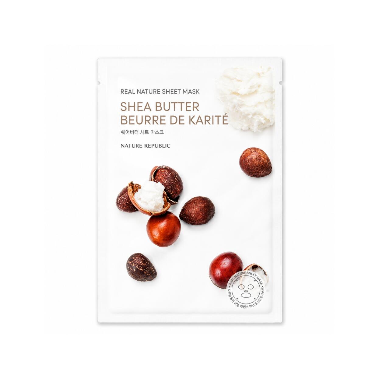 NATURE REPUBLIC Real Nature Mask Sheet 23ml 10pack 濃縮された天然エキスを浸透させた高密着セルロースシートが肌の水分保持力を高め乾燥によるバリア機能の低下やキメの乱れをケア肌コンディションに合わせて選べるバリエーション集中ケアマスク 