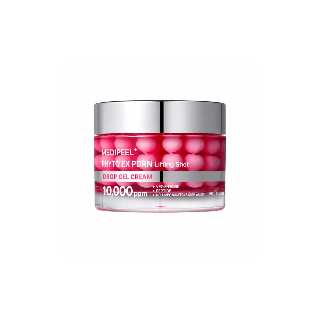 MEDIPEEL Phyto EX Lifting Shot Gel Cream 50g 植物性フィト成分リフティングカプセル配合高機能ゲルクリーム 濃密ジェルとカプセルが肌の上で溶け合い角質層へ浸透し皮脂膜を強化ゆるんだキメを引き締めハリ感あふれるなめらか肌に