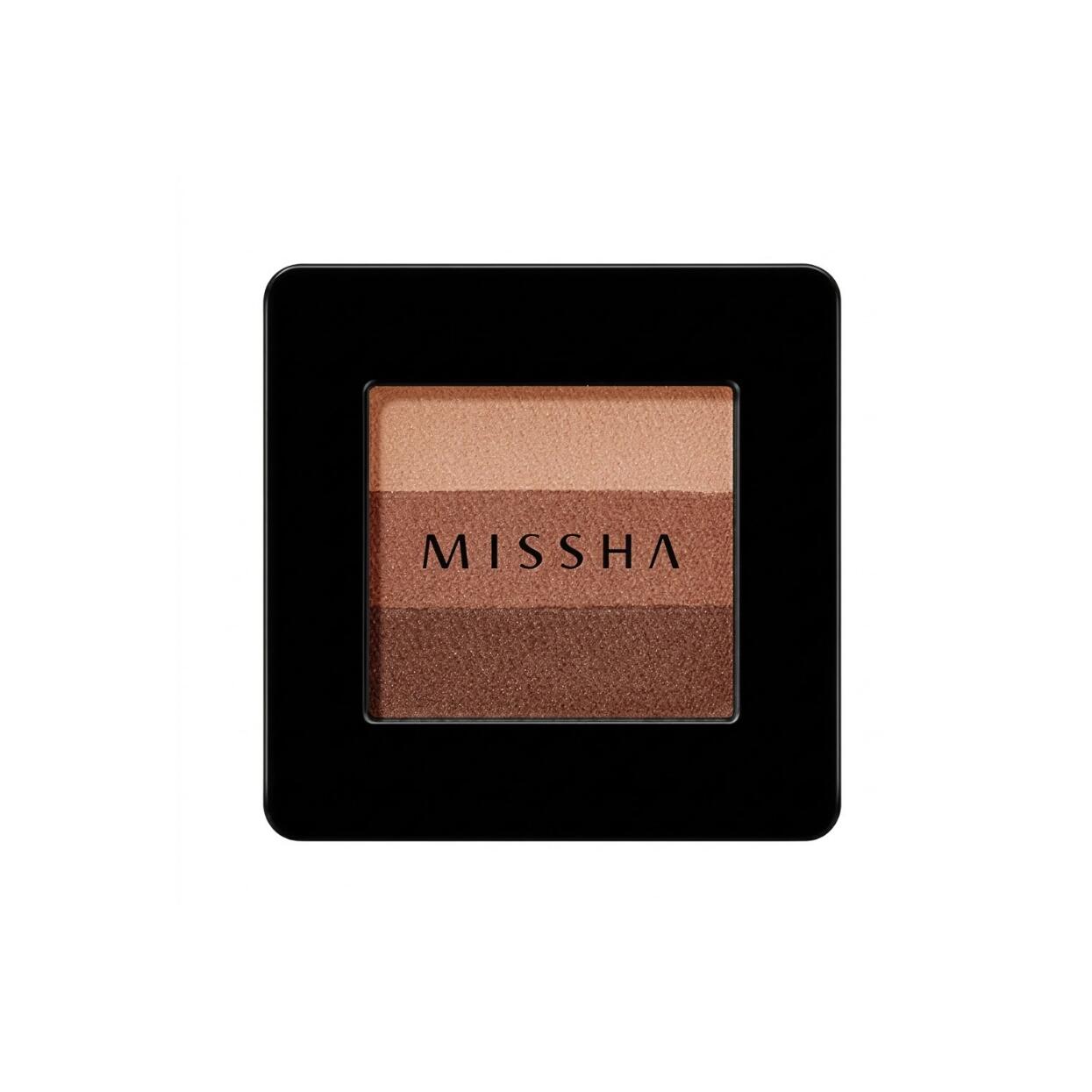 MISSHA Triple Shadow 2g #13 Lady Milk Tea まろやかなミルクティーカラーが目元にしっとり密着やさしく洗練された立体感を演出する時短3色アイシャドウ