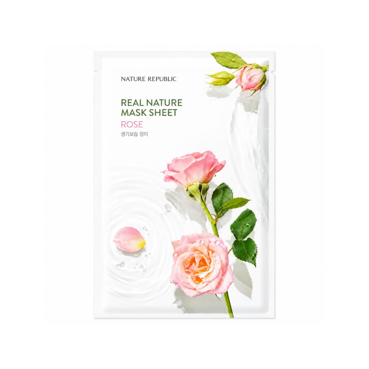 NATURE REPUBLIC Real Nature Mask Sheet 23ml 10pack 濃縮された天然エキスを浸透させた高密着セルロースシートが肌の水分保持力を高め乾燥によるバリア機能の低下やキメの乱れをケア肌コンディションに合わせて選べるバリエーション集中ケアマスク 