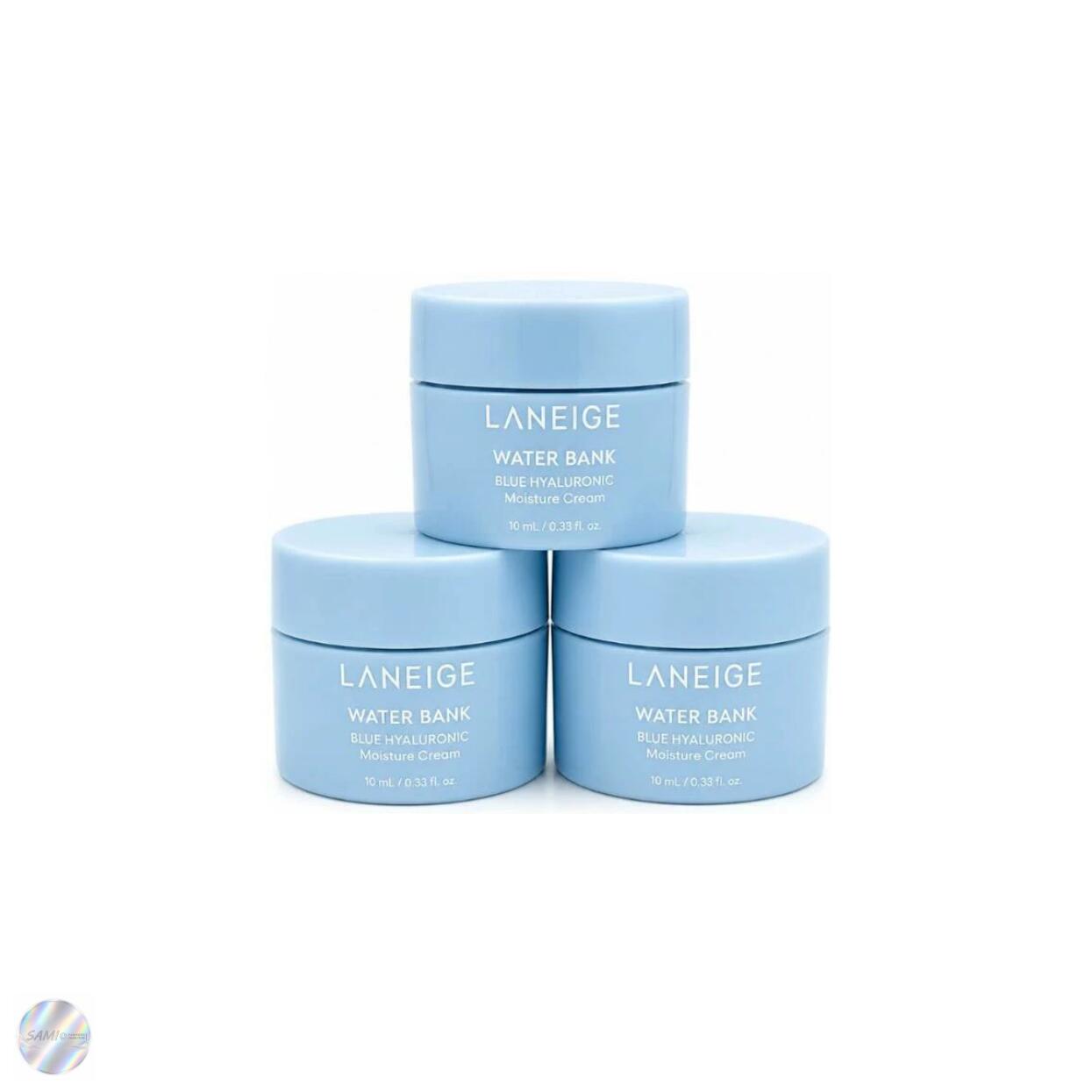LANEIGE（ラネージュ）ウォーターバンク ブルーヒアルロンモイスチャークリーム 10ml×3個セット お試しミニサイズ フェイスクリーム 保湿クリーム 乾燥肌 トラベル用 携帯用 韓国コスメ