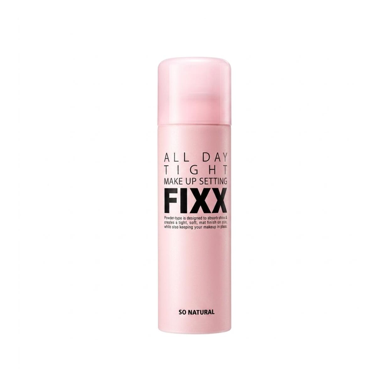 FIXX SO NATURAL ソーナチュラル オールデイ タイト メイクアップ セッティング フィクサー 75ml メイクキープ ミスト スプレー 化粧崩れ防止 マスク崩れ 密着 皮脂 テカリ エアゾール缶ノーガスタイプ 選べる個数選択 国内発送【ヤマトコンパクト便】