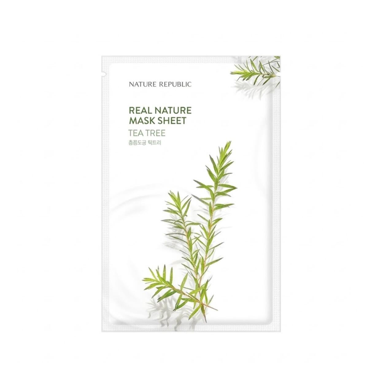 NATURE REPUBLIC リアルネイチャーティーツリーマスクシート23ml 10枚 送料無料 ヤマトネコポス