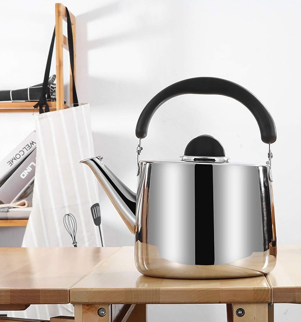 笛吹きケトルお洒落ステンレスやかん大容量3L 4L 5L ガス火IHオール熱源対応