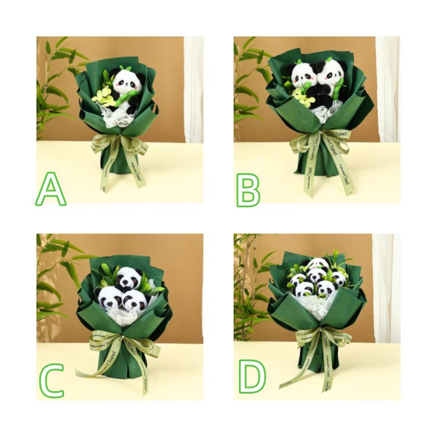永生花 ソープフラワー ギフト　パンダ 枯れない花 造花 パンダ入り 花束 プレゼントバラ バレンタイン..