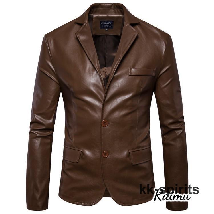 レザージャケット メンズファッション コート、アウター 春秋冬 長袖 革ジャン PUジャケット