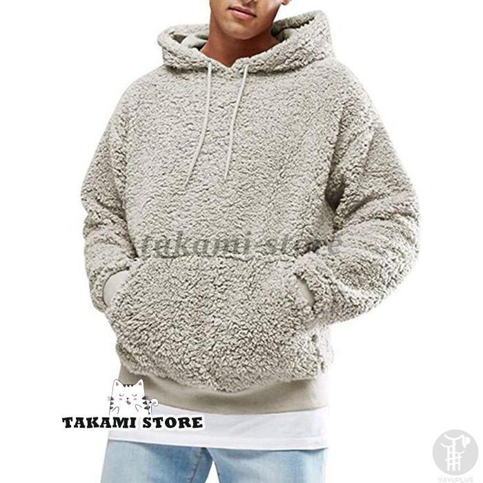 ボア パーカー トレーナー メンズ プルパーカ...の紹介画像2