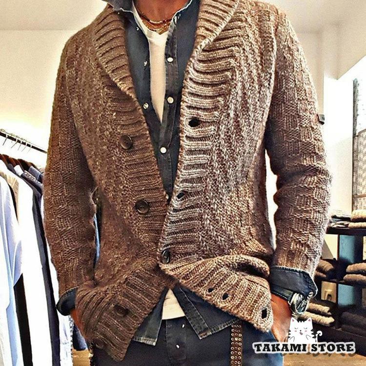 羽織り ローケージ チェッカーボード模様編み 秋服 ラフ 冬服