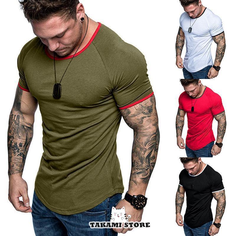 樂天商城 - 半袖tシャツ メンズ 無地 Tシャツ メンズ ブランド 春 春服 カットソー オシャレ クルーネック トップス ブラック 黒 ホワイト 白